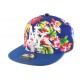 Casquette NY Enfant Bleu Fleurs Rouge de 7 à 11 ans ANCIENNES COLLECTIONS divers