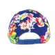 Casquette NY Enfant Bleu Fleurs Rouge de 7 à 11 ans ANCIENNES COLLECTIONS divers