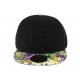 Casquette NY Enfant Noire florale Violette et Jaune 7 à 11 ans ANCIENNES COLLECTIONS divers