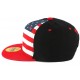 Casquette Enfant Noir et Rouge Drapeau USA de 7 à 11 ans ANCIENNES COLLECTIONS Hip Hop Honour