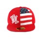 Casquette NY Enfant Rouge Drapeau USA 7 à 11 ans ANCIENNES COLLECTIONS divers