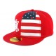 Casquette NY Enfant Rouge Drapeau USA 7 à 11 ans ANCIENNES COLLECTIONS divers