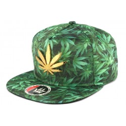 Casquette Kush Verte et Feuille Doré Métal ANCIENNES COLLECTIONS divers