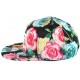 Snapback Noir Fleur Orange et Rose ANCIENNES COLLECTIONS divers