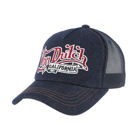 Casquette Trucker Jeans Bleu Von Dutch ANCIENNES COLLECTIONS divers