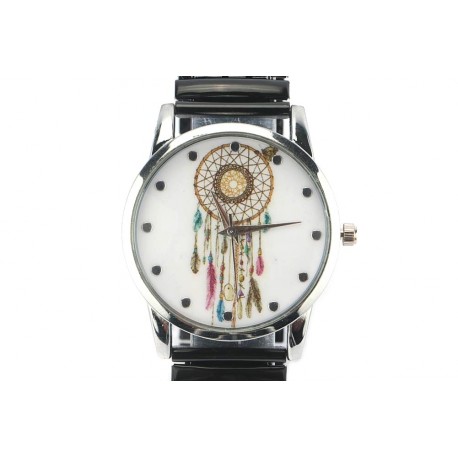 Montre Femme Acier et Noire Ethnic Pampa Montre Michael John