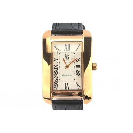 Montre Bracelet cuir noir et cadran doré Alania ANCIENNES COLLECTIONS divers