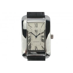 Montre Bracelet cuir noir et cadran acier Alania ANCIENNES COLLECTIONS divers