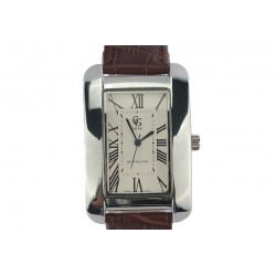 Montre Bracelet cuir Marron cadran acier Alania ANCIENNES COLLECTIONS divers