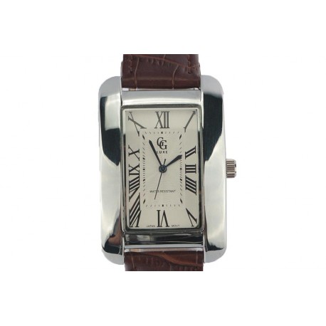 Montre Bracelet cuir Marron cadran acier Alania ANCIENNES COLLECTIONS divers