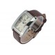 Montre Bracelet cuir Marron cadran acier Alania ANCIENNES COLLECTIONS divers