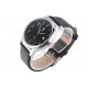 Montre Bracelet cuir noir cadran acier fond noir Arthur ANCIENNES COLLECTIONS divers