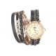 Montre Bracelet double tour cuir noir Katia ANCIENNES COLLECTIONS divers