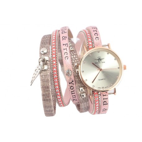 Montre bracelet double tour Rose Guilia ANCIENNES COLLECTIONS divers