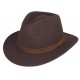 Chapeau Feutre Marron Maccio Herman ANCIENNES COLLECTIONS divers