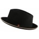 Chapeau Pork Pie Noir Léo par Mayser ANCIENNES COLLECTIONS divers