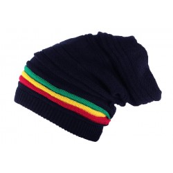 Bonnet Rasta Tube Bleu Marine Jaïca BONNETS Léon montane