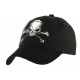 Casquette Biker Noir Tete de Mort CASQUETTES Nyls Création