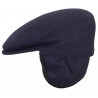 Casquette Plate Marine avec cache oreilles Herman ANCIENNES COLLECTIONS divers