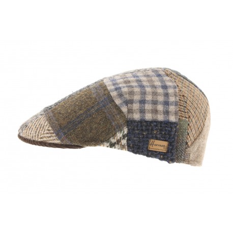 Casquette Plate Marron en Patchwork Boxer ANCIENNES COLLECTIONS divers