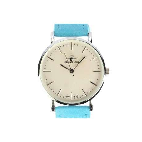 Montre Femme Bracelet Cuir Bleu June ANCIENNES COLLECTIONS divers