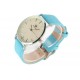 Montre Femme Bracelet Cuir Bleu June ANCIENNES COLLECTIONS divers