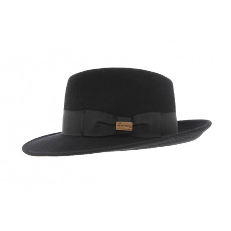 Chapeau Fedora Noir Goldwin Herman ANCIENNES COLLECTIONS divers