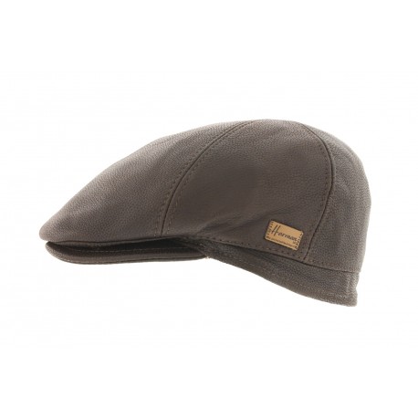 Casquette Cuir Marron Ducke Herman ANCIENNES COLLECTIONS divers