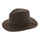 Chapeau Marron Simili Cuir Herman ANCIENNES COLLECTIONS divers