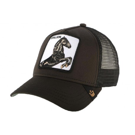 Casquette Trucker Noire Stallion Goorin Bros ANCIENNES COLLECTIONS divers