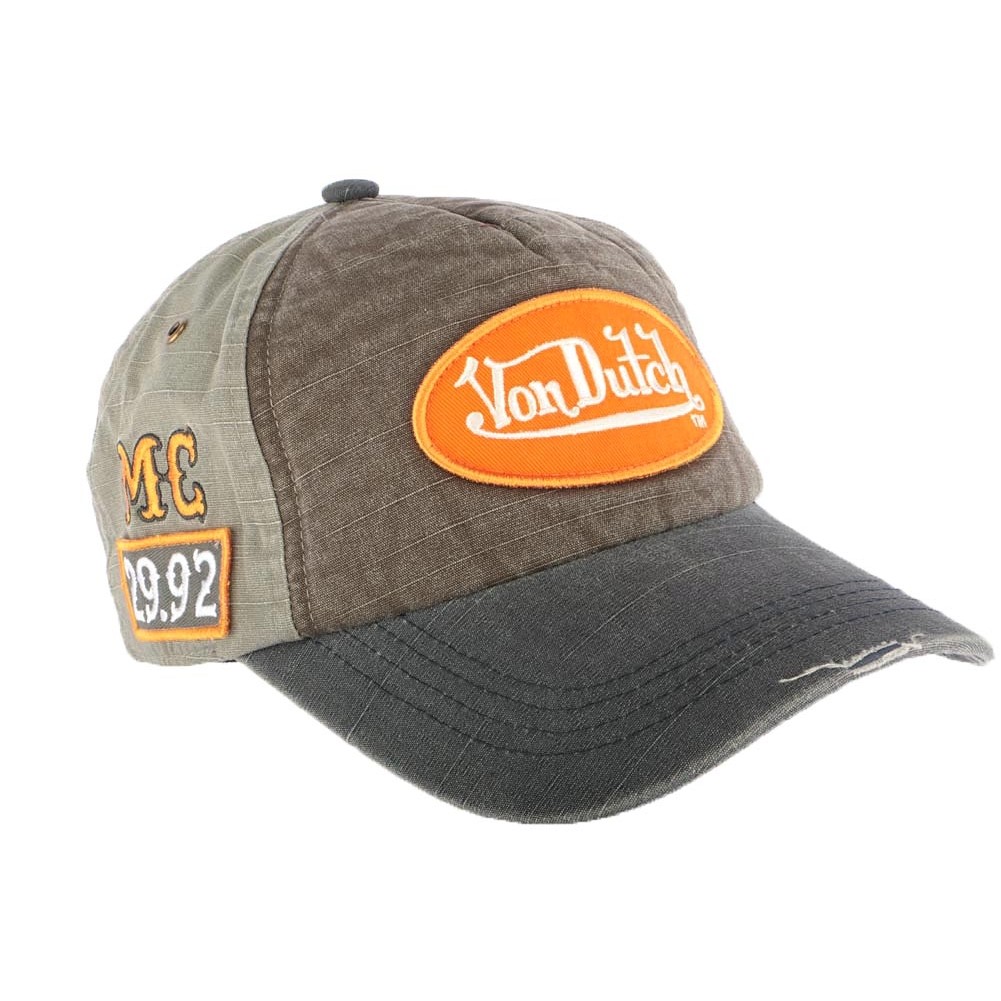 Casquette baseball homme Von Dutch Jack Orange - Von Dutch