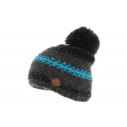 Bonnet Pompon Noir et Bleu Vercors R Mountain ANCIENNES COLLECTIONS divers