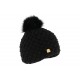 Bonnet pompon fourrure Noir Gylk RMountain ANCIENNES COLLECTIONS divers