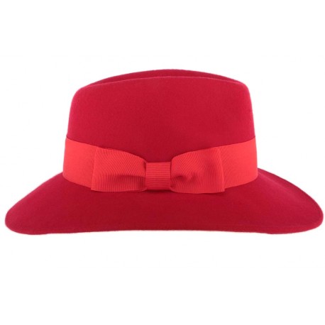 Chapeau femme rouge en feutre Stael ANCIENNES COLLECTIONS divers