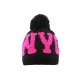 Bonnet NY Noir et Rose Neyra ANCIENNES COLLECTIONS divers