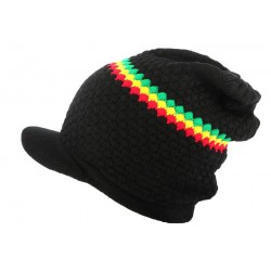 Bonnet Casquette Rasta Noir Vert Jaune Rouge Zion BONNETS Léon montane