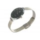 Montre femme noire bracelet argent Mary Montre GG Luxe