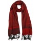 Echarpe Pashmina Rouge Grenat Delhi ANCIENNES COLLECTIONS divers