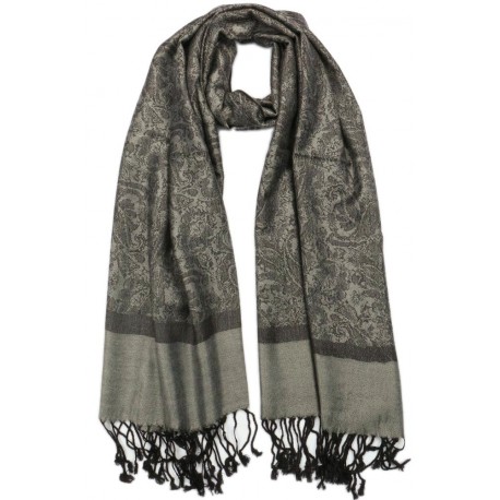 Echarpe pashmina gris Delhi ANCIENNES COLLECTIONS divers