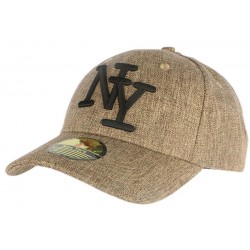 Casquette Baseball NY Marron Chiné ANCIENNES COLLECTIONS divers