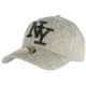 Casquette Baseball NY Gris et Noire Chiné ANCIENNES COLLECTIONS divers