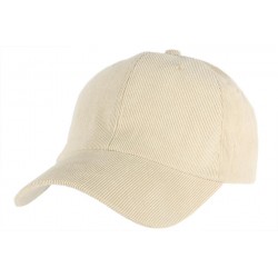 Casquette Baseball Beige velours côtelé ANCIENNES COLLECTIONS divers