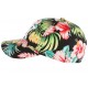 Casquette Baseball NY Noir et Rouge Florale CASQUETTES Hip Hop Honour