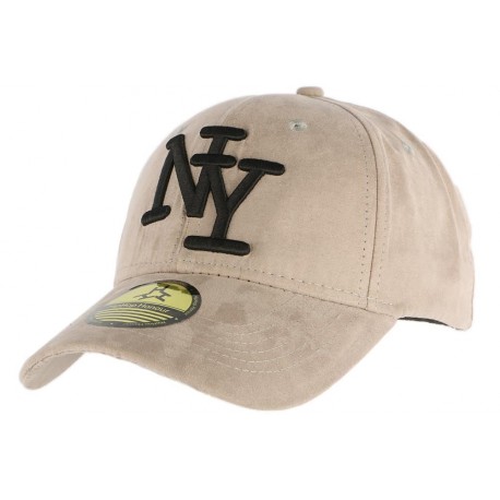 Casquette Baseball NY Grise façon daim ANCIENNES COLLECTIONS divers