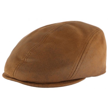 Casquette Marron en simili Cuir Création Française CASQUETTES Léon montane