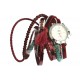 Montre bracelet double tour rouge et turquoise Tella ANCIENNES COLLECTIONS divers