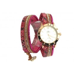 Montre Fantaisie Femme bracelet double Fuchsia Myu ANCIENNES COLLECTIONS divers