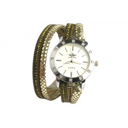 Montre Bracelet double tour vert Strass Jaly ANCIENNES COLLECTIONS divers