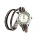 Montre Bracelet double tour Marron Strass Jaly ANCIENNES COLLECTIONS divers