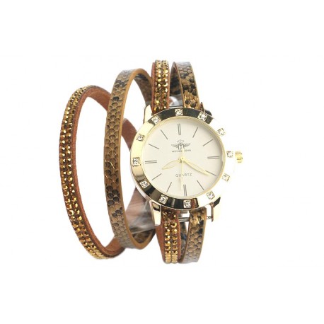 Montre Bracelet double tour Doré Strass Jaly ANCIENNES COLLECTIONS divers